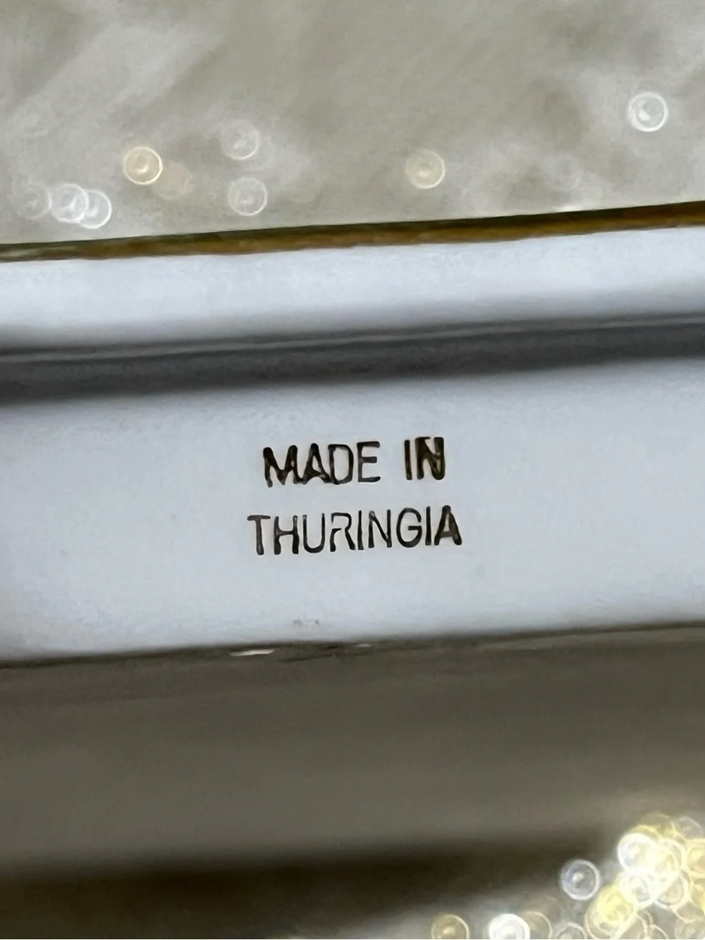 1920s Antique Thuringian Germany Porcelain Vanity Tray, Mold No. 611